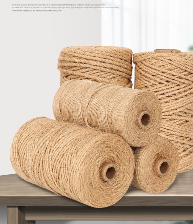 Twine Jute Natural - 100 m natürliche Vintage Jute Seil