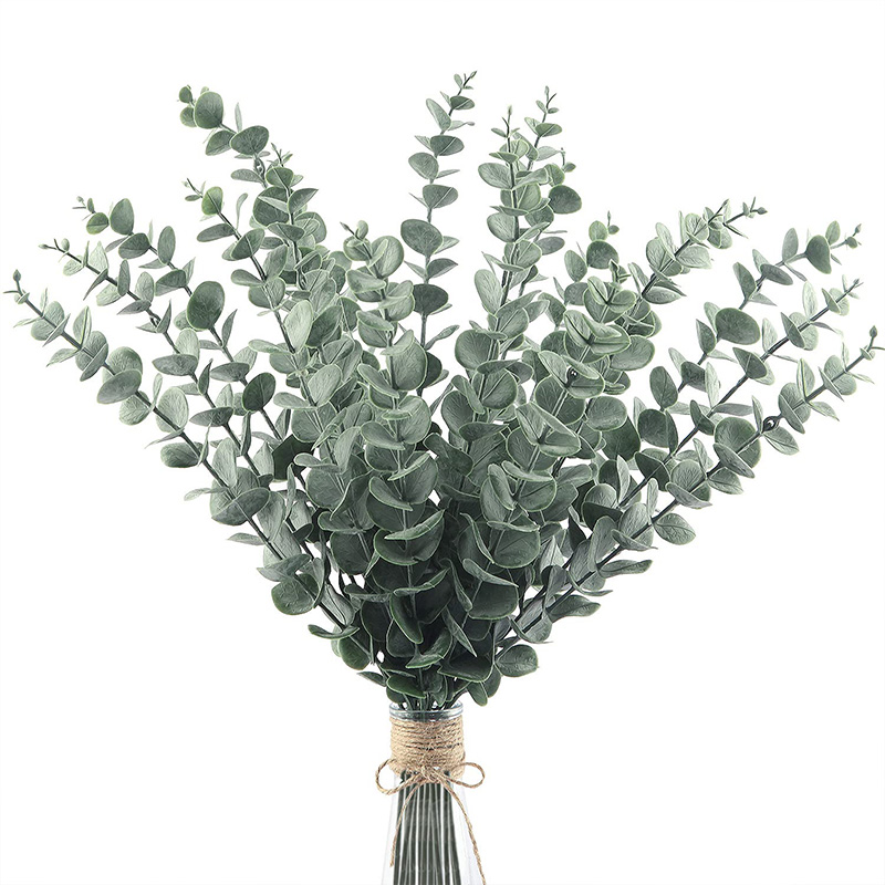 Eucalyptus Preserved - 20 Stück künstliche Eukalyptus-Stiele, Blätter, grüne