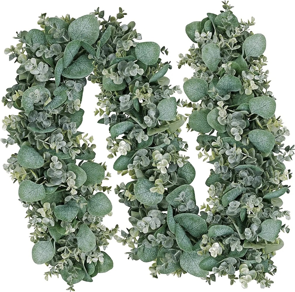 Eucalyptus Preserved - 6 'lange künstliche gemischte Eukalyptus blätter