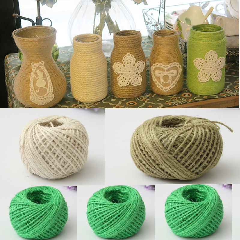 Twine Jute Natural - 50 m natürliches Juteschnur für Kunsthandwerk