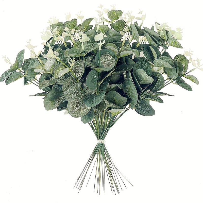 Eucalyptus Preserved - 5/10/15 Stück künstliche Eukalyptus-Blumenstrauß, gefälschte Pflanze,