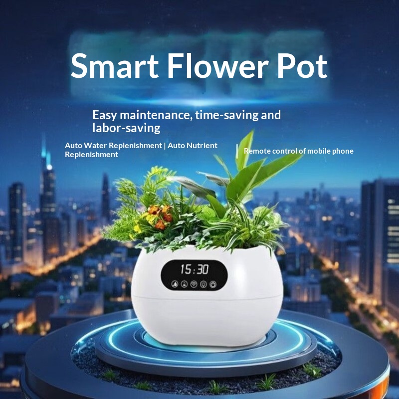 Flower Supplies - KI-Intelligenter Blumentopf Automatische Bewässerung Nährstoffversorgung Fernsteuerung