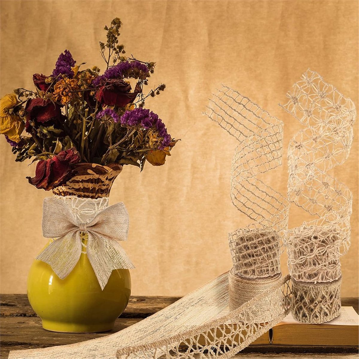 5 Rollen 13 Fuß Juteband, Drah – Twine Jute Natural Bewertung und Preis
